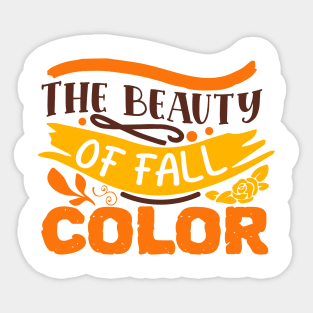 The beauty of fall color Sticker